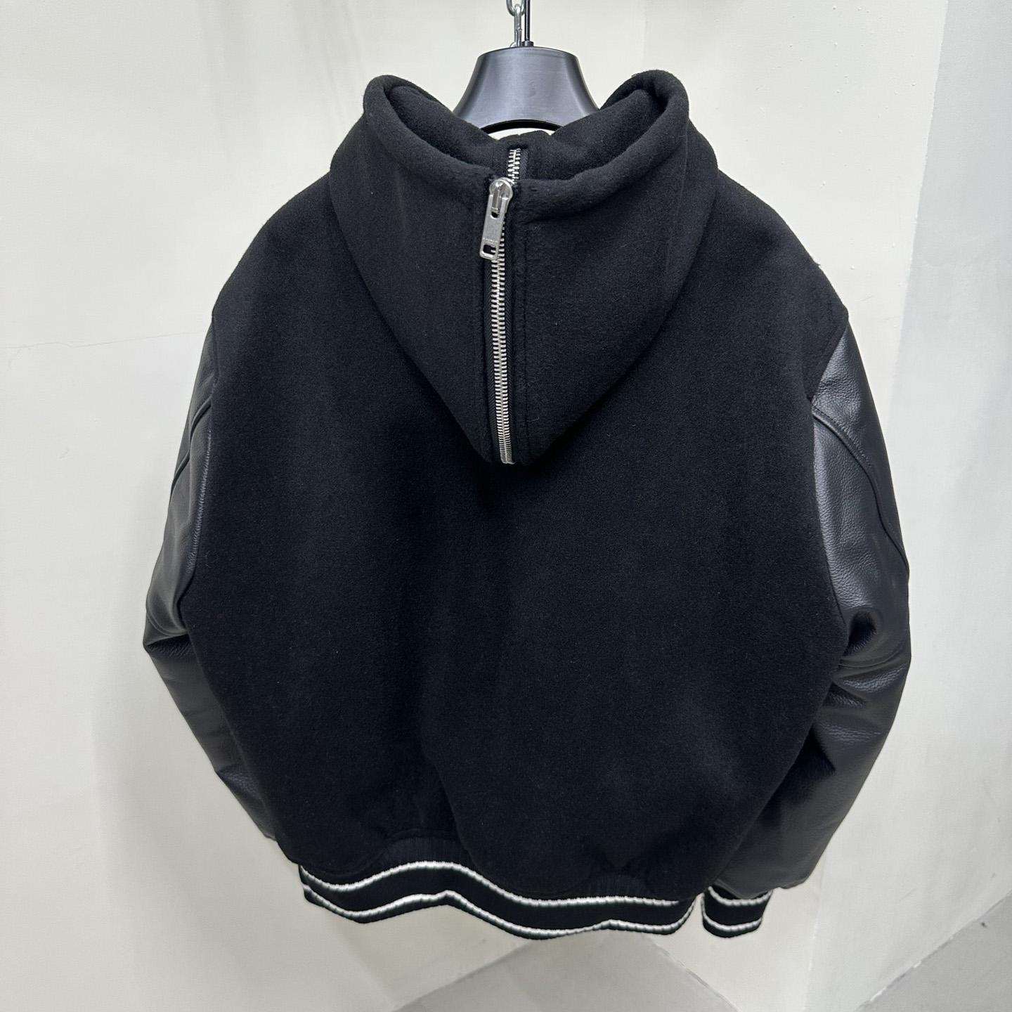 Givenchy Raised-logo Hooded Varsity Jacket - EUR FASHION