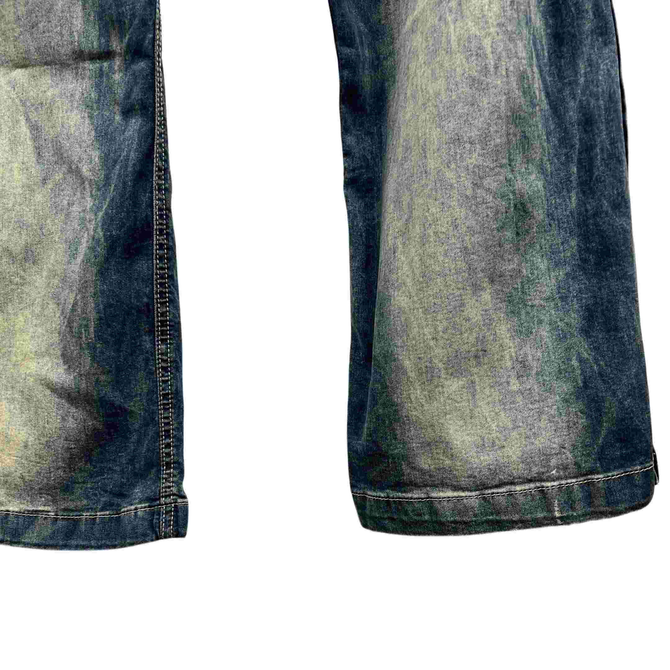 Rick Owens Hustler Denim Pusher-Hose<br>
 - EUR FASHION