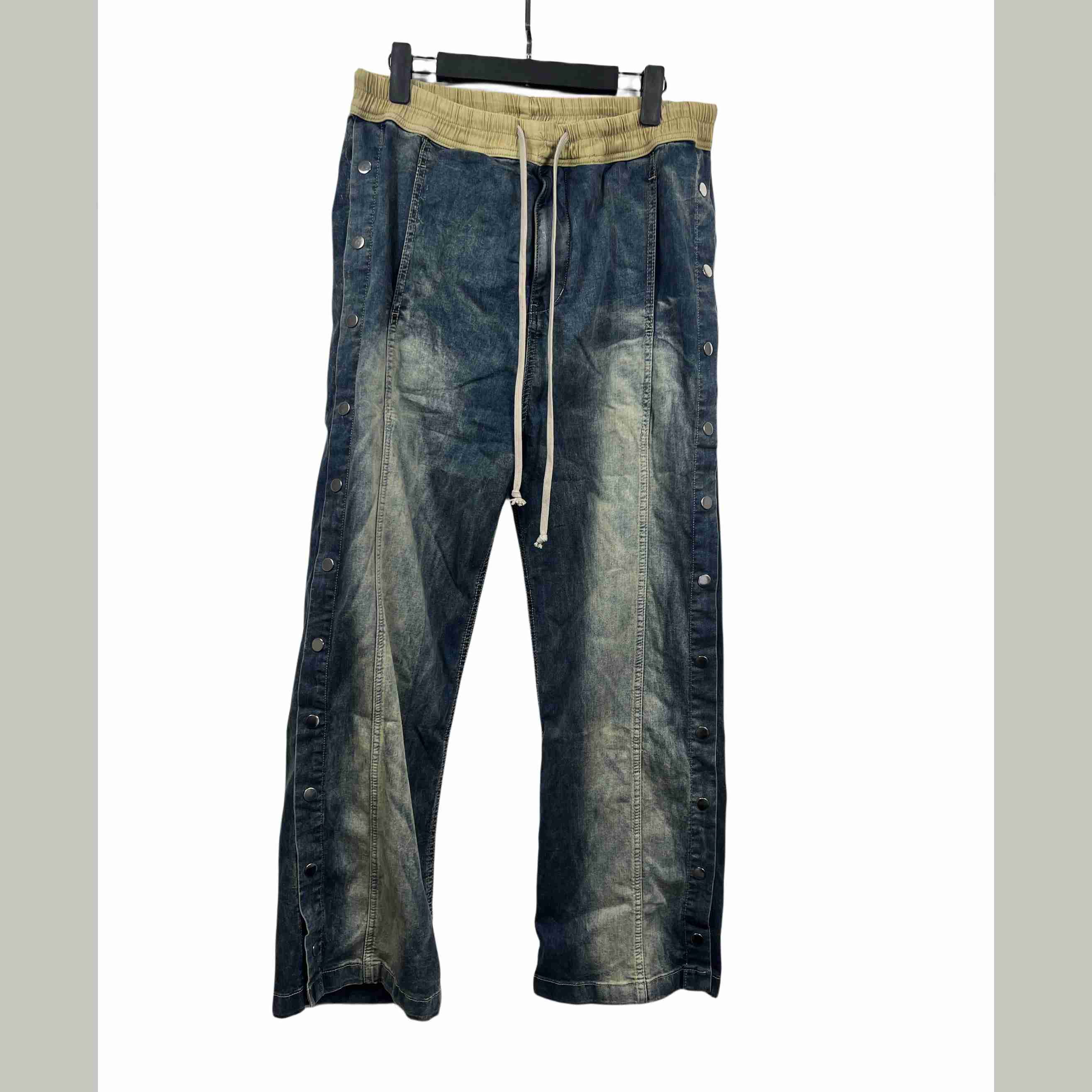 Rick Owens Hustler Denim Pusher-Hose<br>
 - EUR FASHION