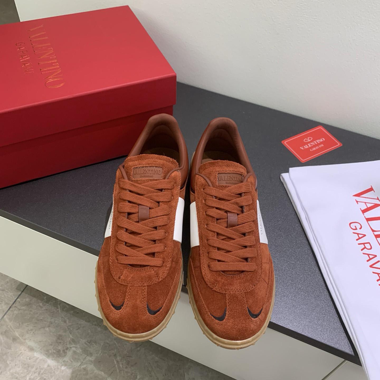 Valenti Upvillage Low-Top-Sneaker aus Spaltleder und Kalbsnappaleder<br>
 - EUR FASHION