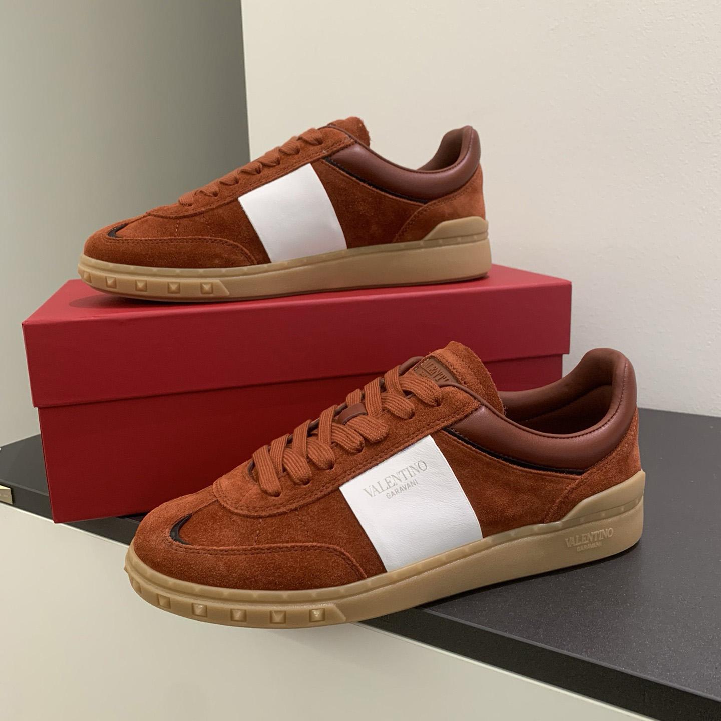 Valenti Upvillage Low-Top-Sneaker aus Spaltleder und Kalbsnappaleder<br>
 - EUR FASHION