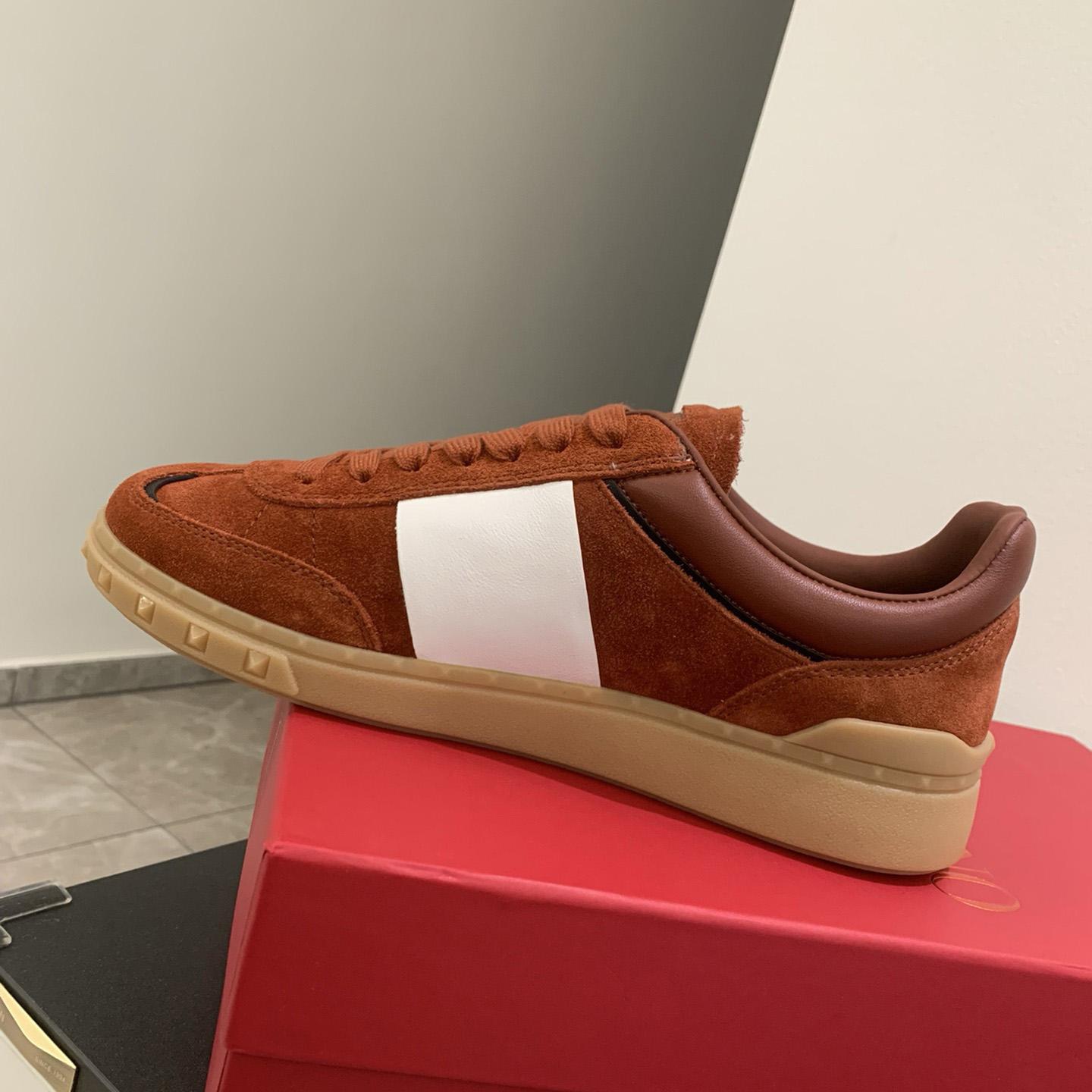 Valenti Upvillage Low-Top-Sneaker aus Spaltleder und Kalbsnappaleder<br>
 - EUR FASHION