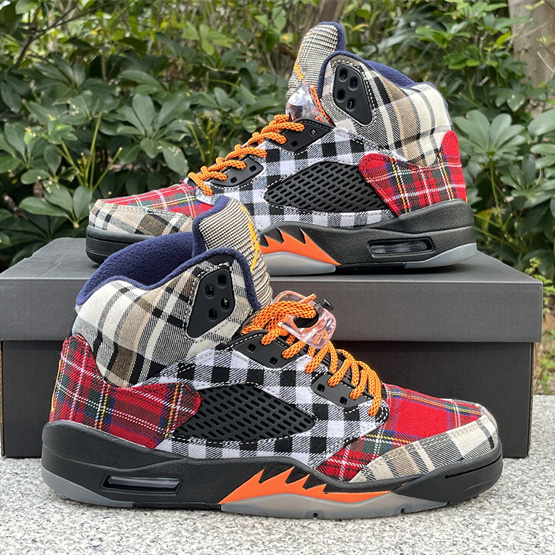 Air Jordan 5 „Plaid“ Turnschuhe FD4814-008<br>
 - EUR FASHION
