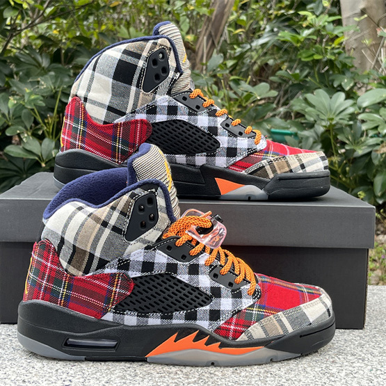 Air Jordan 5 „Plaid“ Turnschuhe FD4814-008<br>
 - EUR FASHION