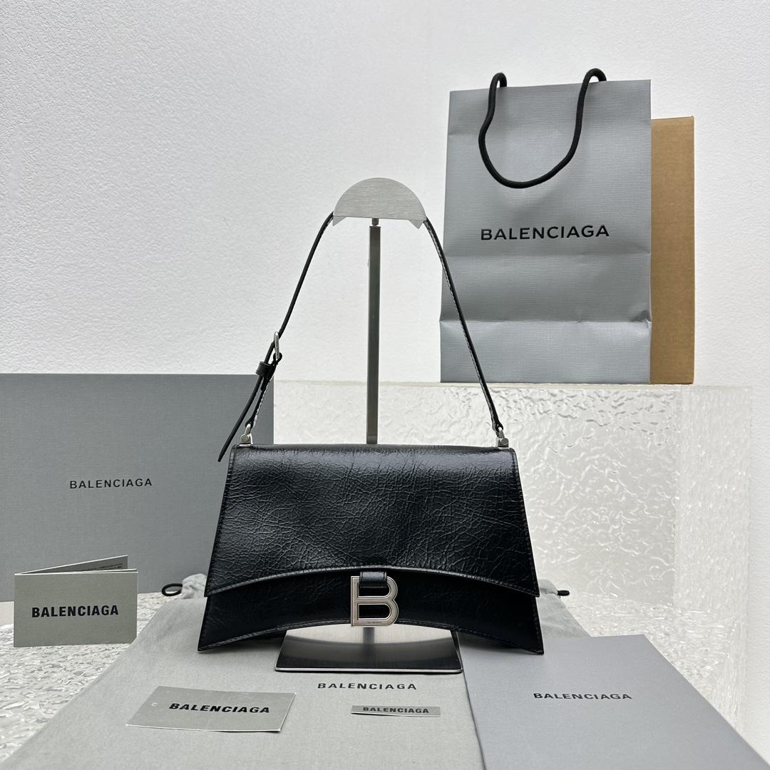 Balenciaga Crush Small Sling Bag für Damen in Schwarz<br>
 - EUR FASHION