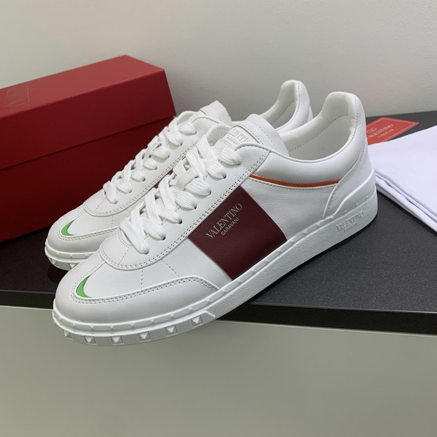 Valenti Upvillage Low-Top-Sneaker aus Spaltleder und Kalbsnappaleder<br>
 - EUR FASHION