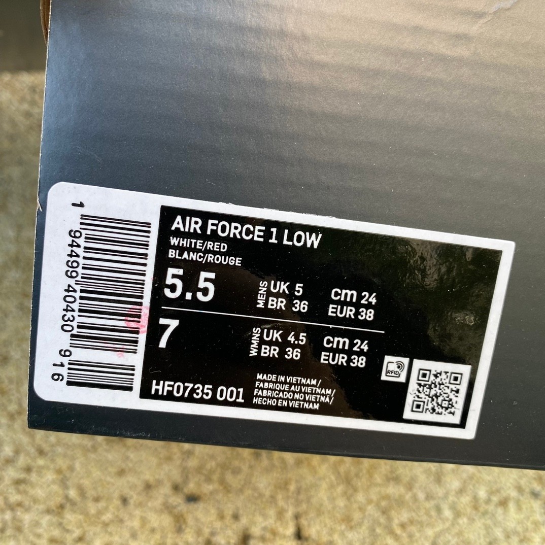 Nike Air Force 1 AF1 Sneaker HF0735-001<br>
 - EUR FASHION