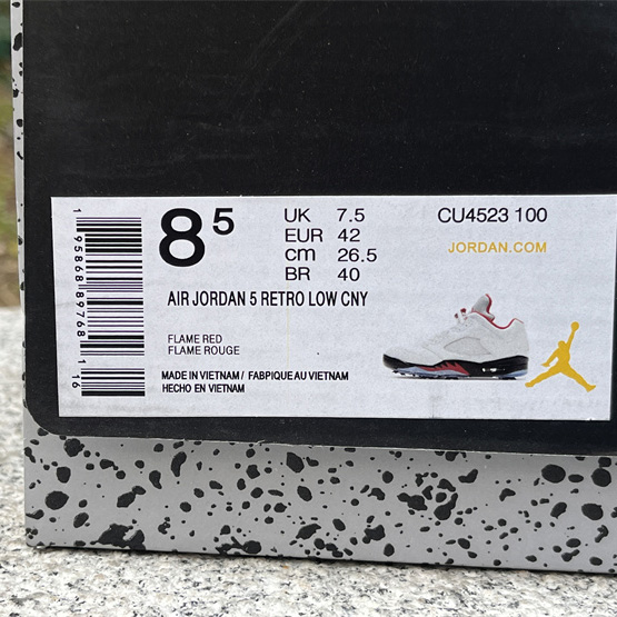 Air Jordan 5 Low „Fire Red“ Turnschuhe CU4523-100<br>
 - EUR FASHION