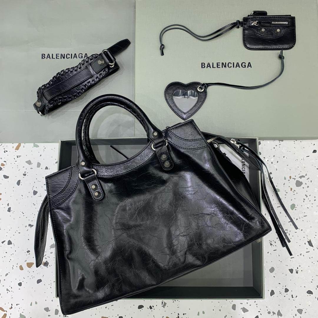 Balenciaga Neo Cagole City Handtasche in Schwarz<br>
 - EUR FASHION