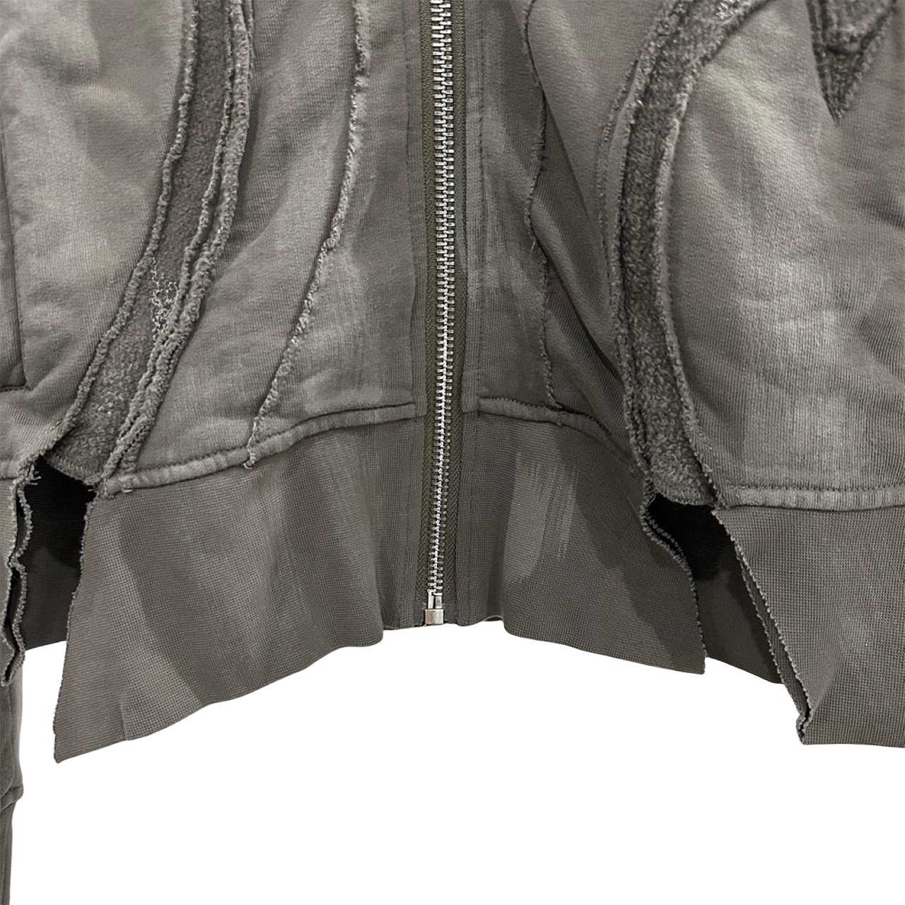 Rick Owens Drkshdw Cropped Zip-up Hoodie - EUR FASHION