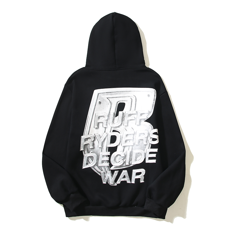 Who Decides War Ruff Ryders Cotton Hoodie - EUR FASHION