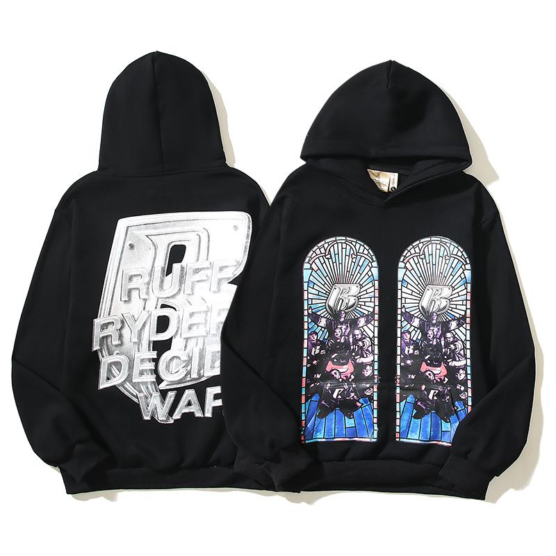 Who Decides War Ruff Ryders Cotton Hoodie - EUR FASHION