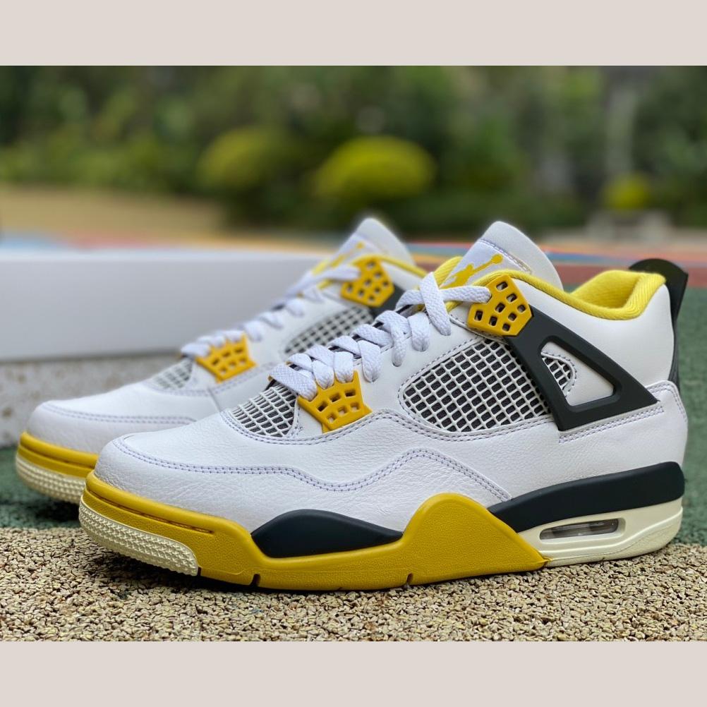 Air Jordan 4 Retro Vivid Sulfur Sneakers     AQ9129-101 - EUR FASHION