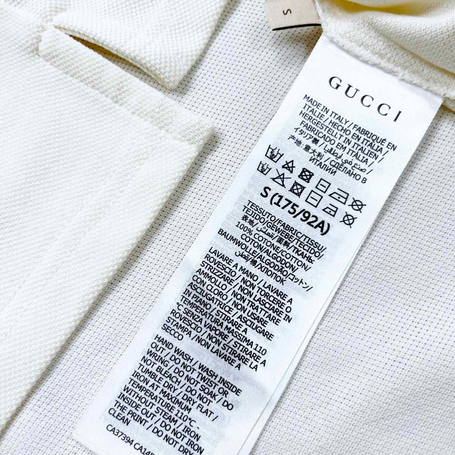 Gucci Cotton Piquet Polo With Web Collar - EUR FASHION