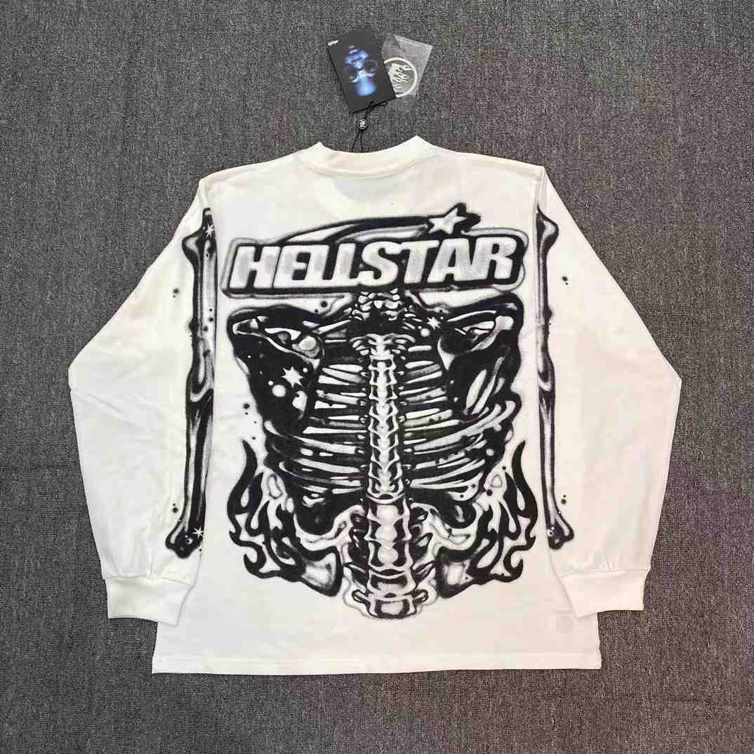 Hellstar Airbrushed Bones Longsleeve - EUR FASHION