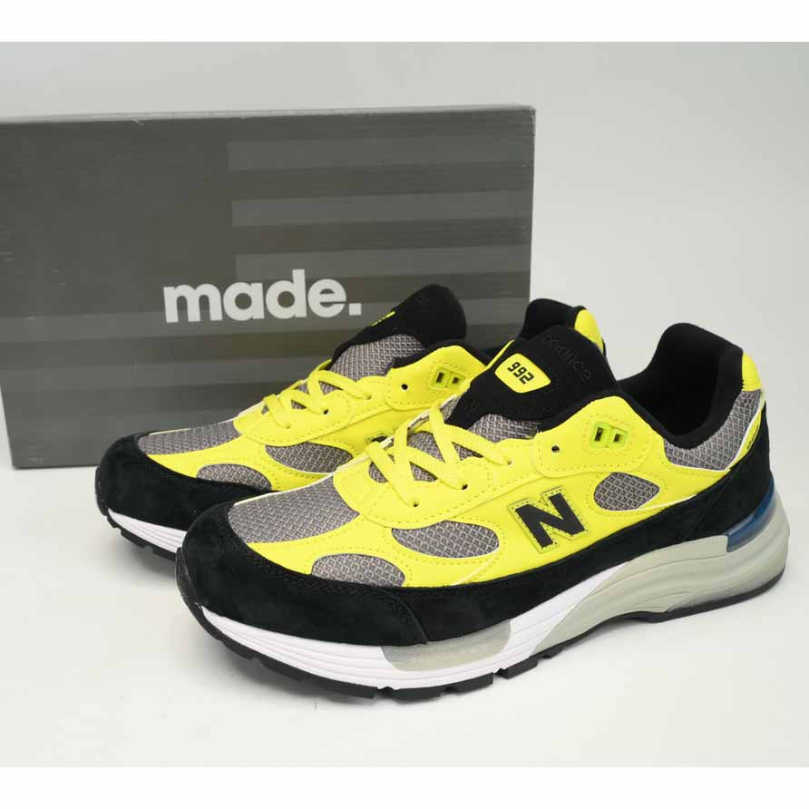 New Balance 992 Black And Yellow Sneakers      M992FG  - EUR FASHION