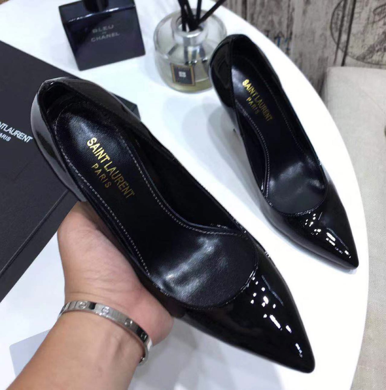 Saint Laurent Black Heels  xz715  (50% Off Sale) - EUR FASHION