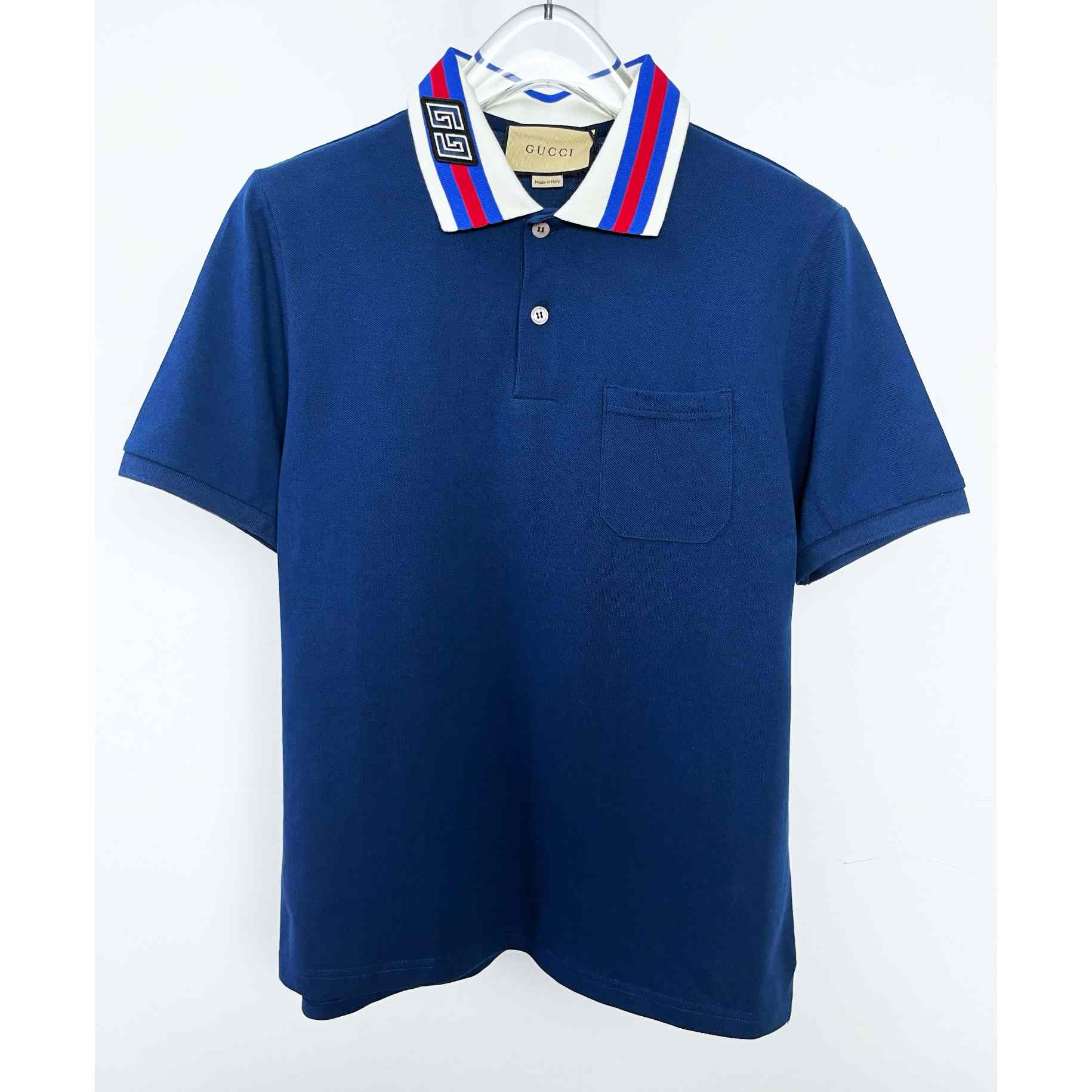 Gucci Cotton Piquet Polo With Web Collar - EUR FASHION