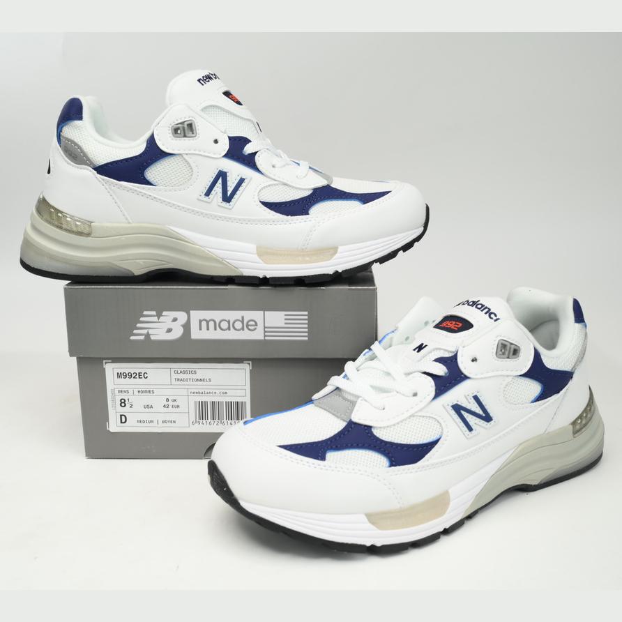 New Balance 992 White Blue Sneakers      M992EC  - EUR FASHION