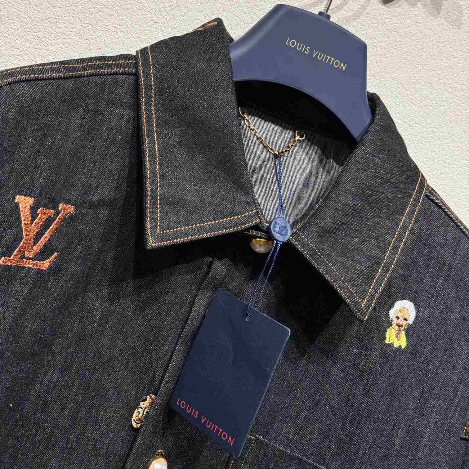 Louis Vuitton Embroidered Denim Overshirt    - EUR FASHION