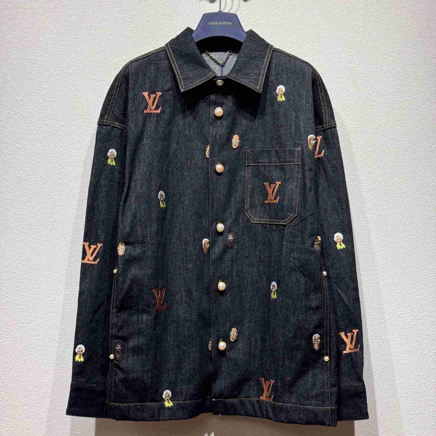 Louis Vuitton Embroidered Denim Overshirt    - EUR FASHION