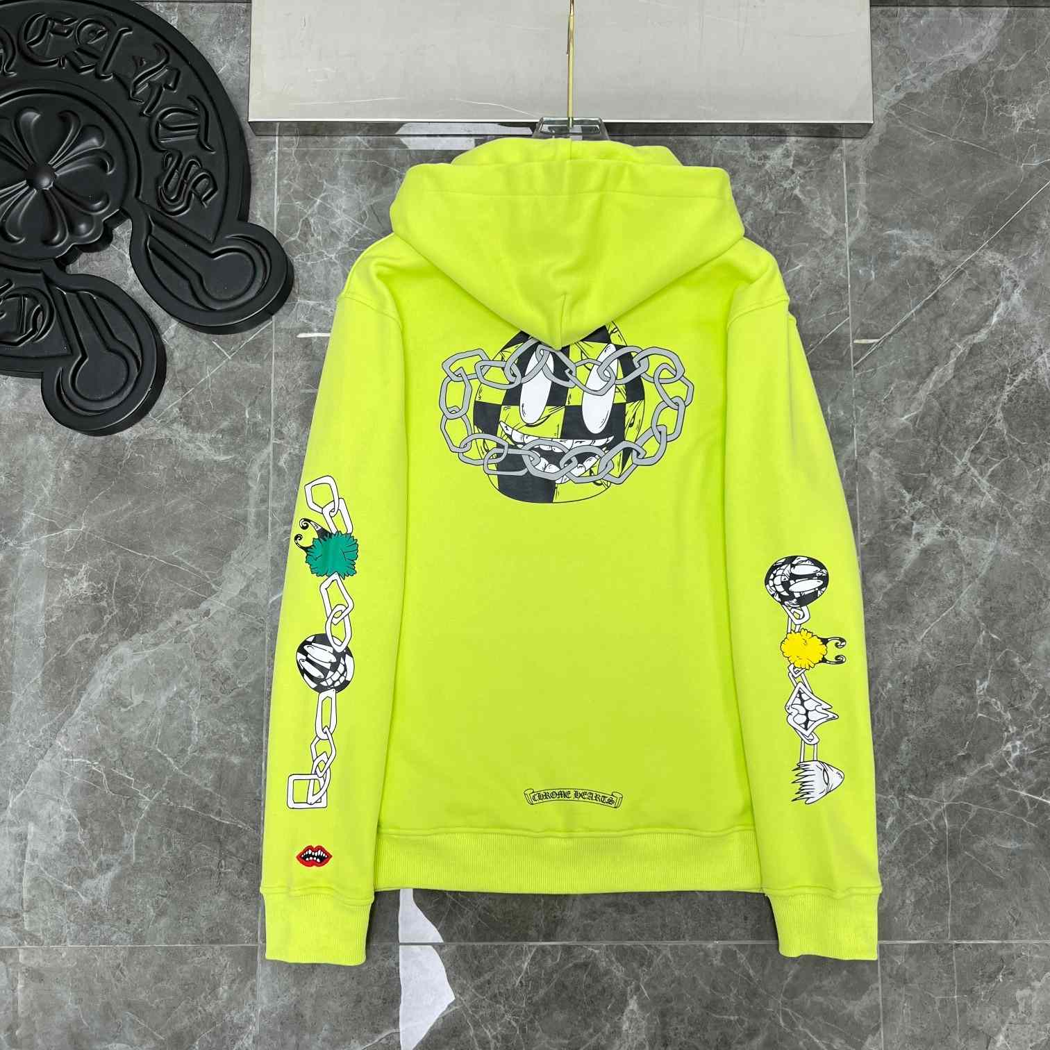 Chrome Heart Matty Boy 'Link' Lime Hoodie - EUR FASHION