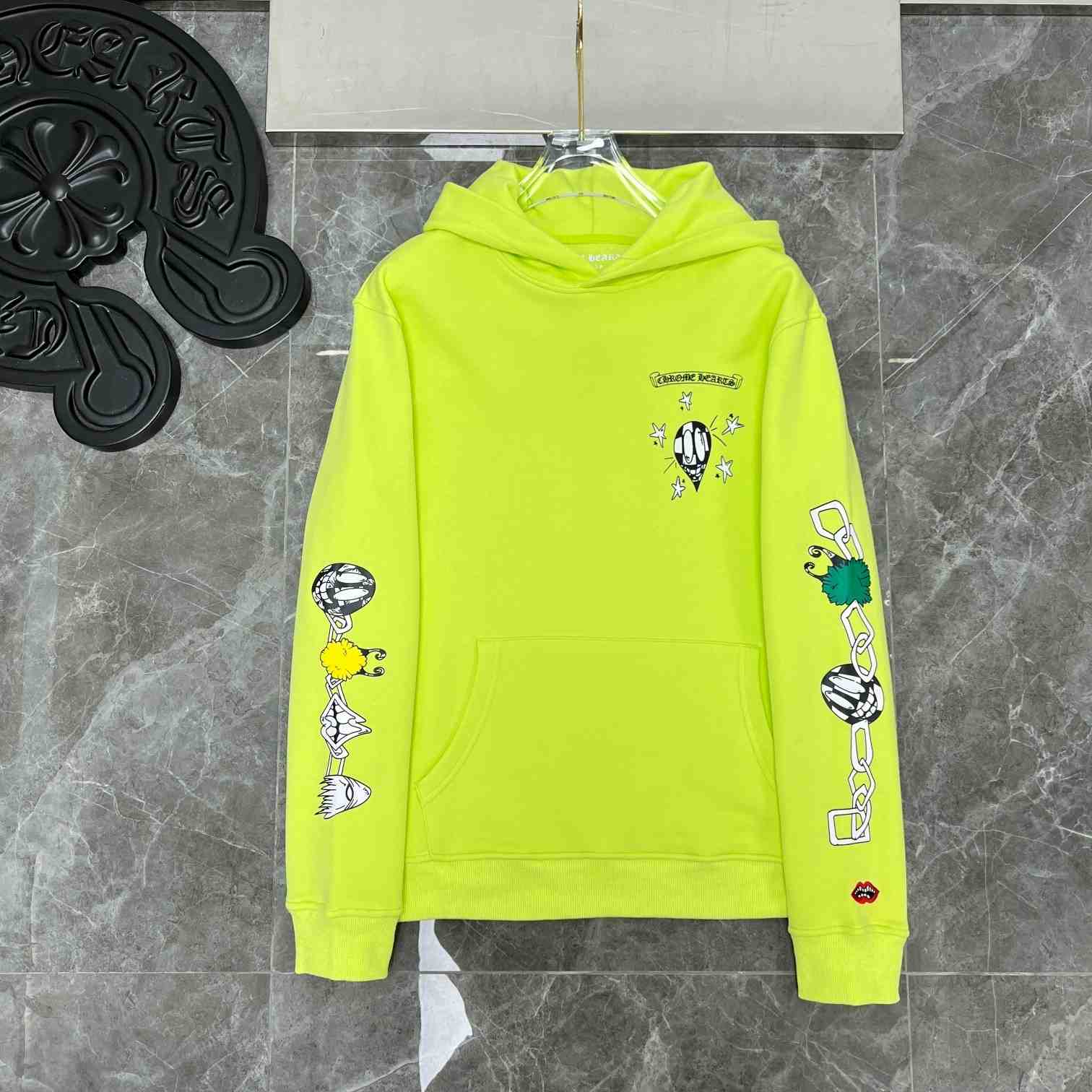 Chrome Heart Matty Boy 'Link' Lime Hoodie - EUR FASHION