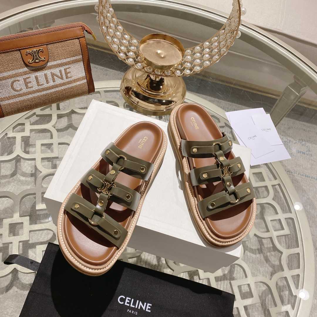 Celine Slides Tippi In Calfskin - Vegetal Tanning  - EUR FASHION