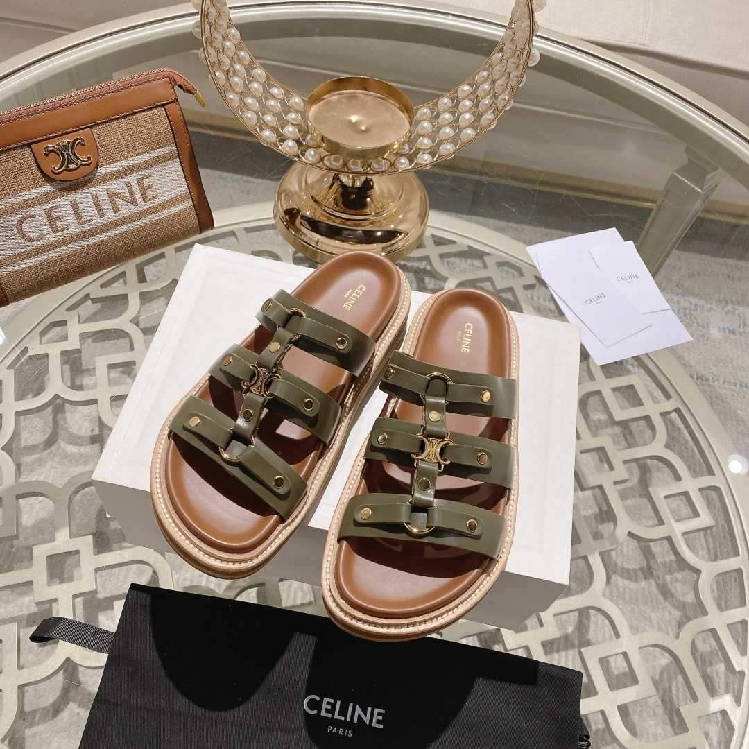 Celine Slides Tippi In Calfskin - Vegetal Tanning  - EUR FASHION