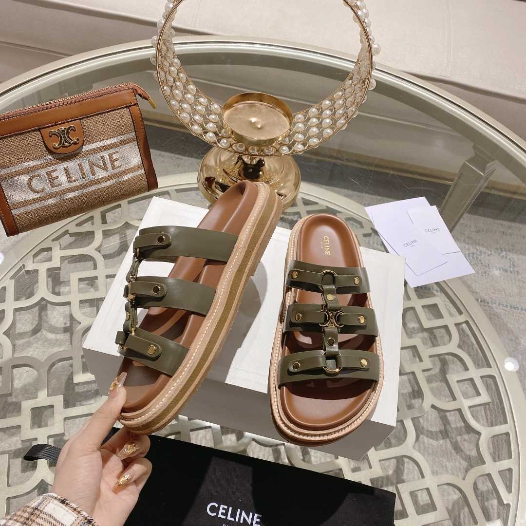 Celine Slides Tippi In Calfskin - Vegetal Tanning  - EUR FASHION