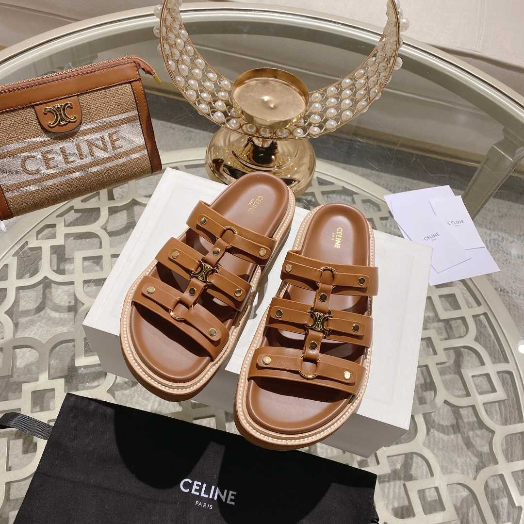 Celine Slides Tippi In Calfskin - EUR FASHION