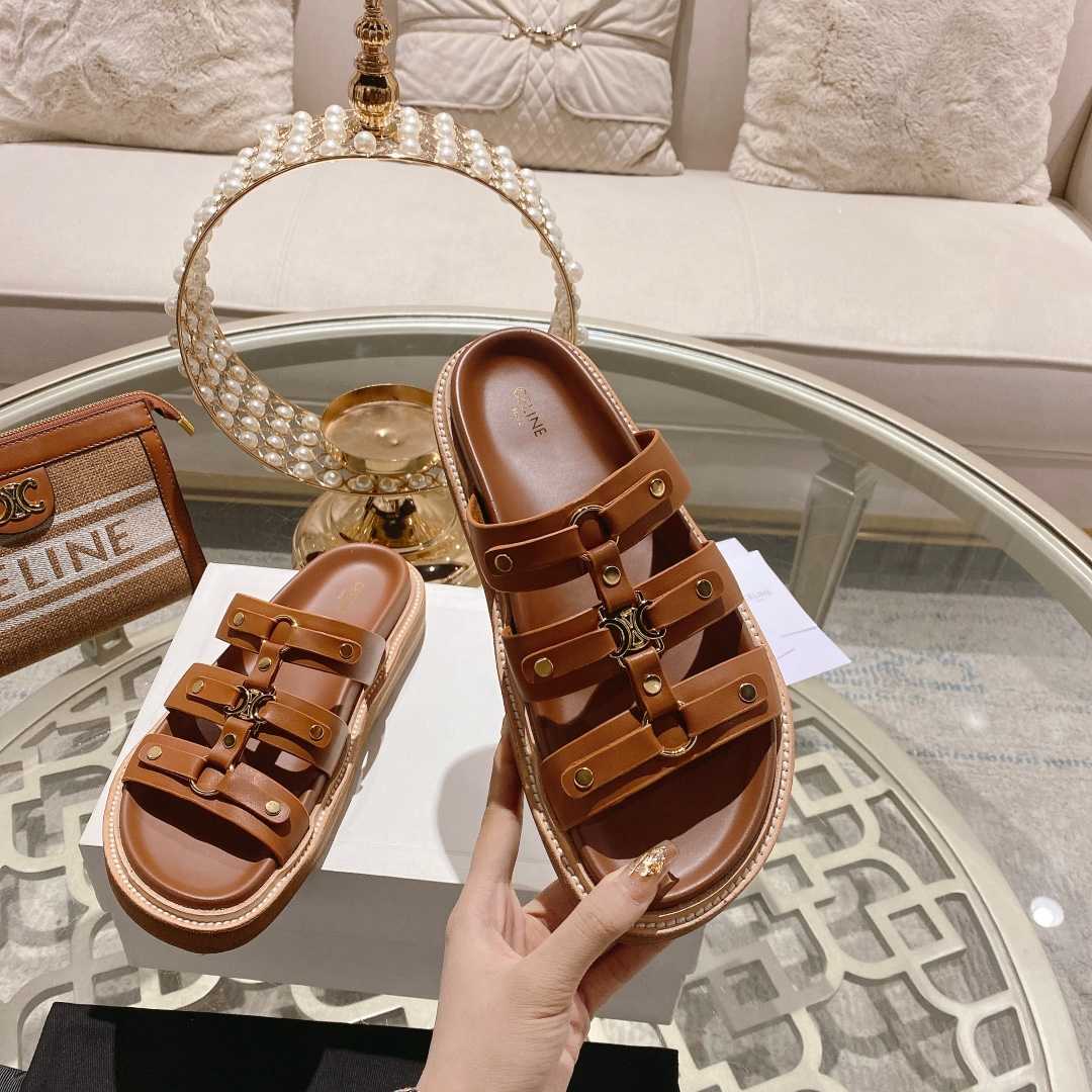 Celine Slides Tippi In Calfskin - EUR FASHION