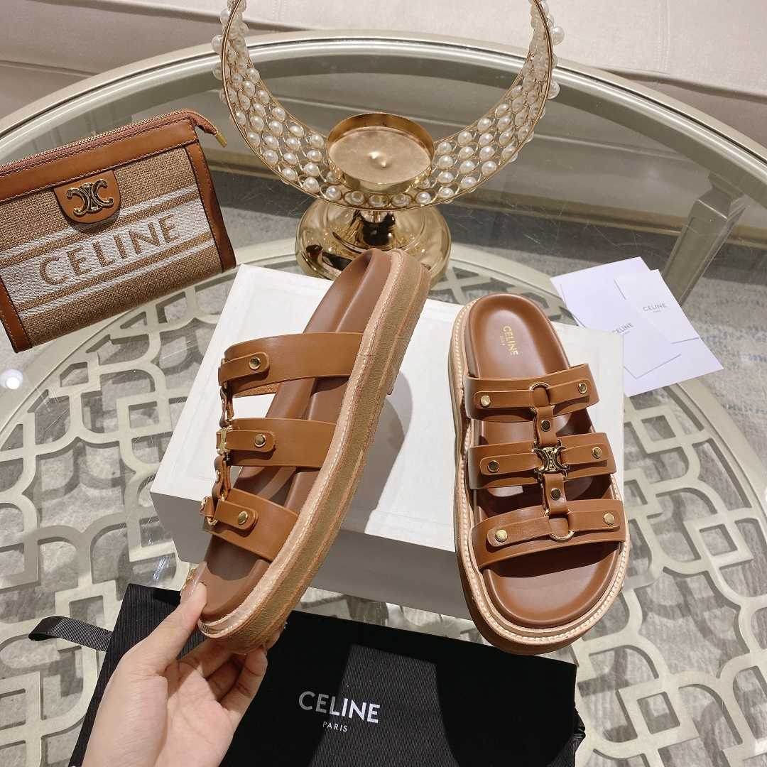 Celine Slides Tippi In Calfskin - EUR FASHION