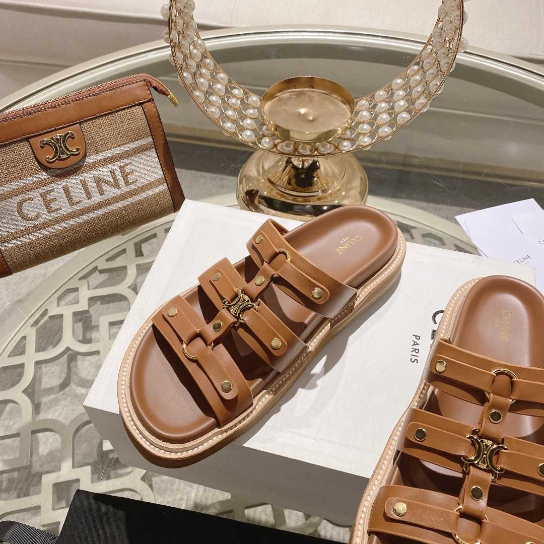 Celine Slides Tippi In Calfskin - EUR FASHION