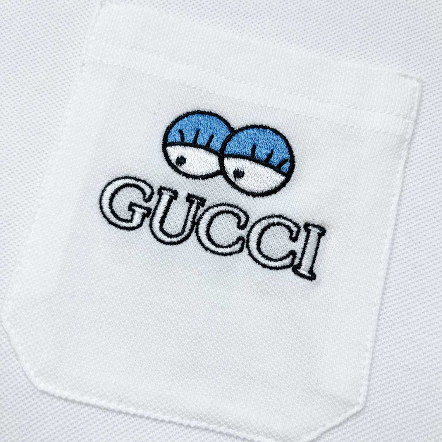 Gucci Cotton Piquet Polo T-shirt With Embroidery - EUR FASHION