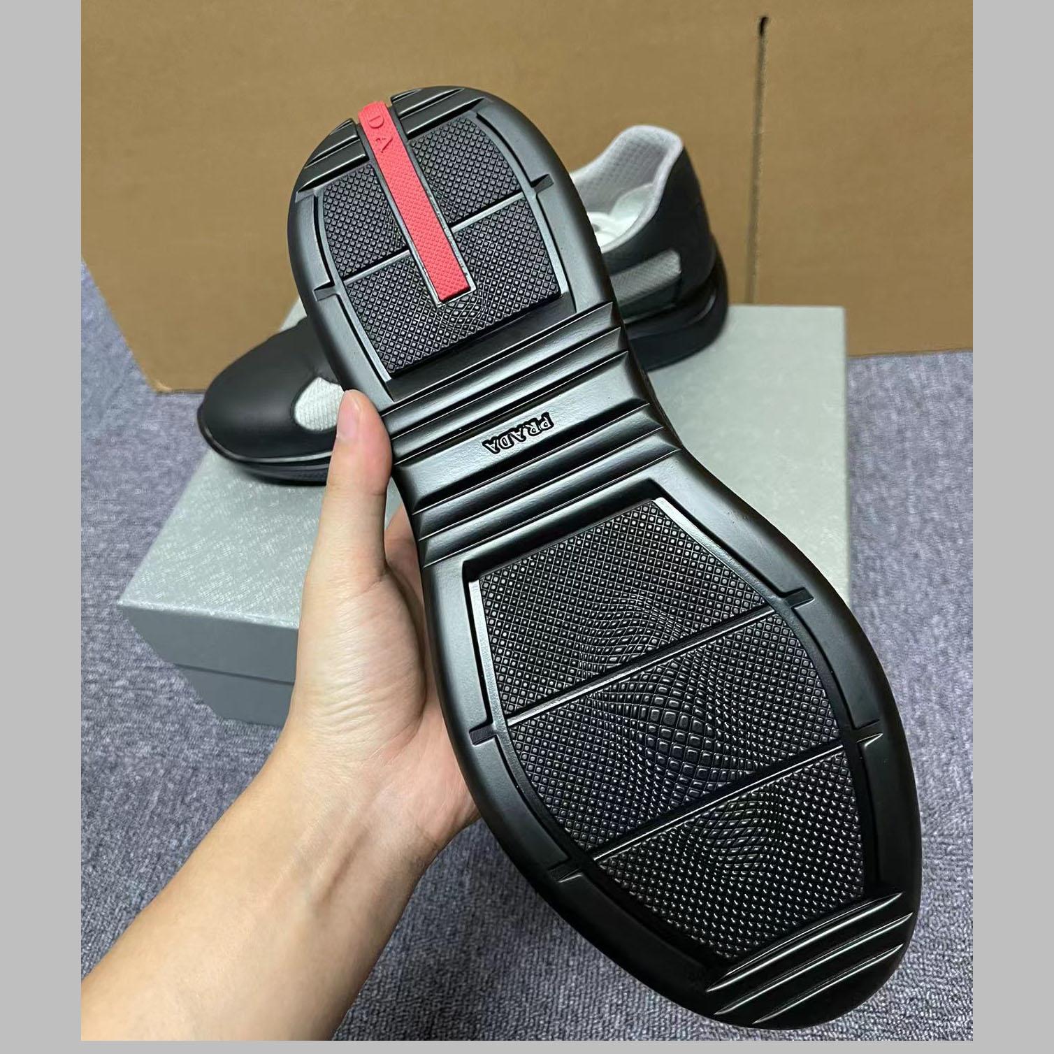 Prada America's Cup Soft Rubber And Bike Fabric Sneakers - EUR FASHION