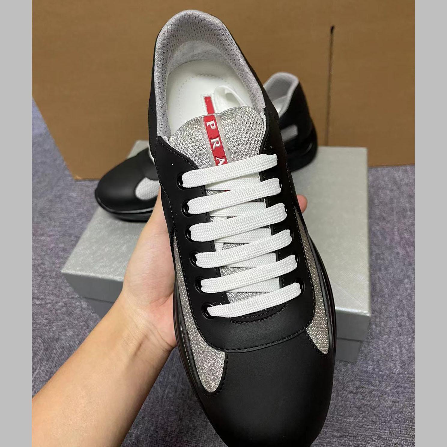Prada America's Cup Soft Rubber And Bike Fabric Sneakers - EUR FASHION