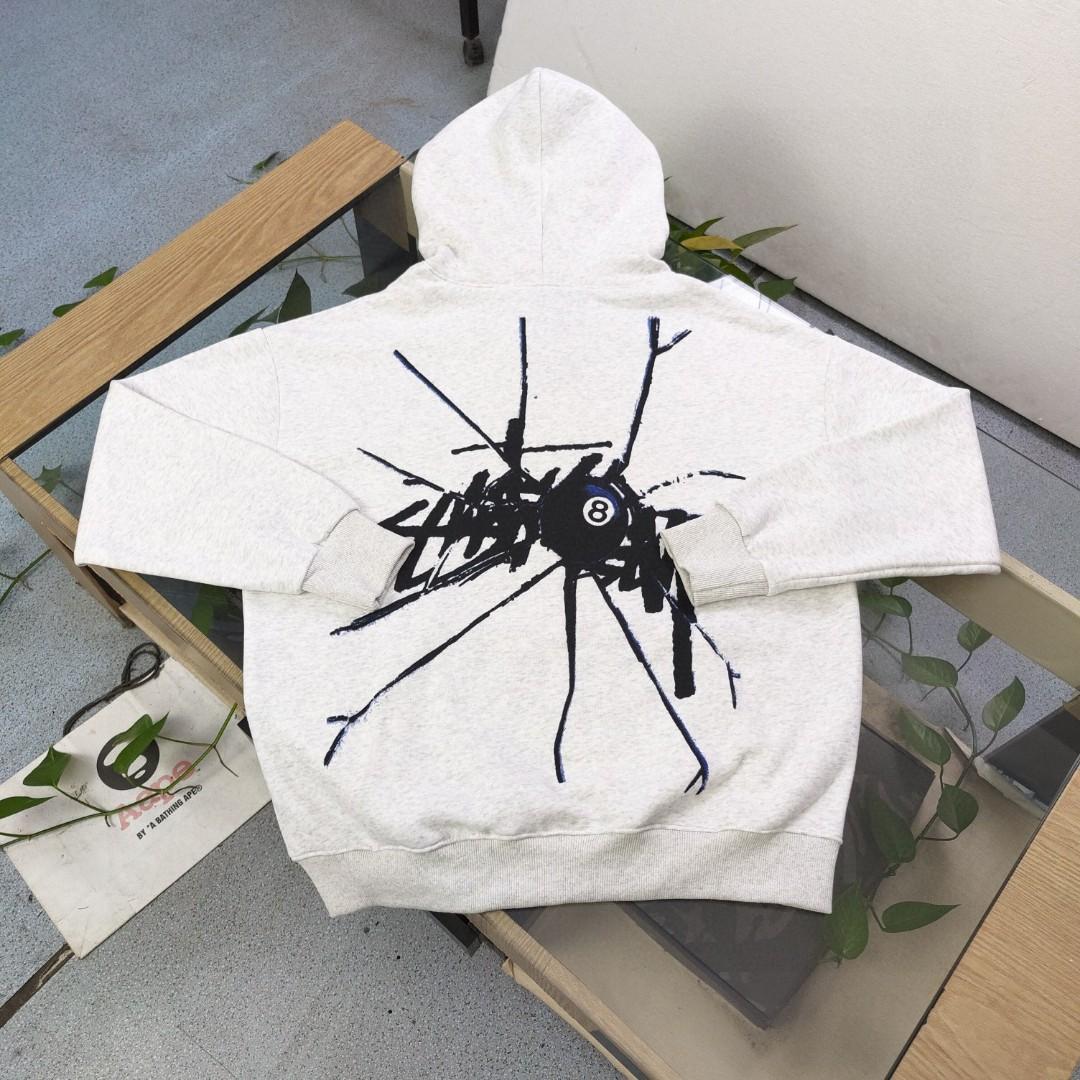 Stussy Lgo-embroidered Drawstring Hoodie - EUR FASHION