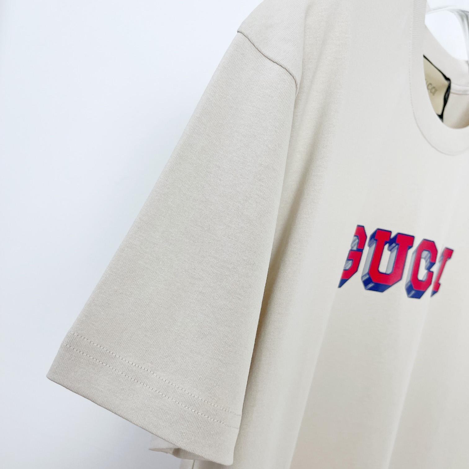 Gucci Logo-print Cotton T-shirt - EUR FASHION