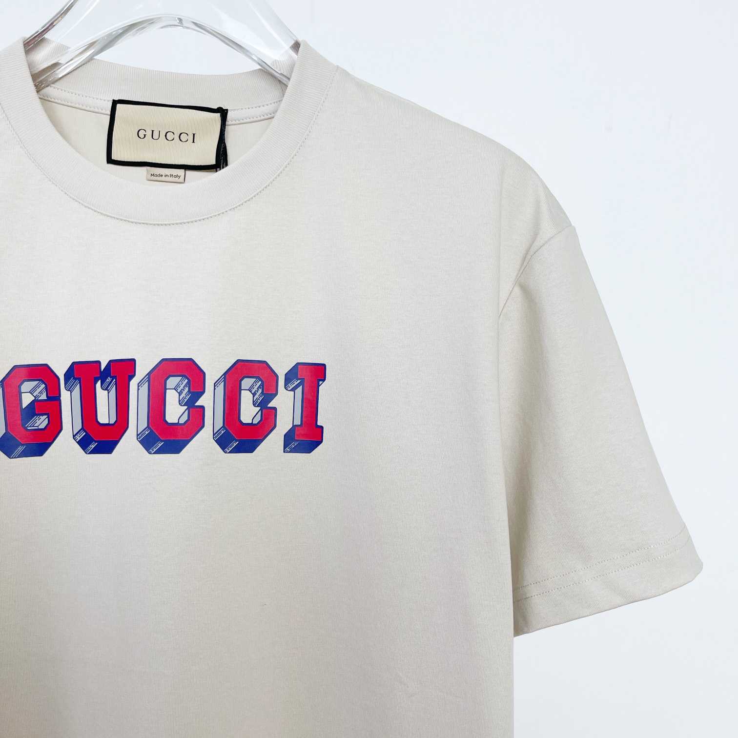 Gucci Logo-print Cotton T-shirt - EUR FASHION