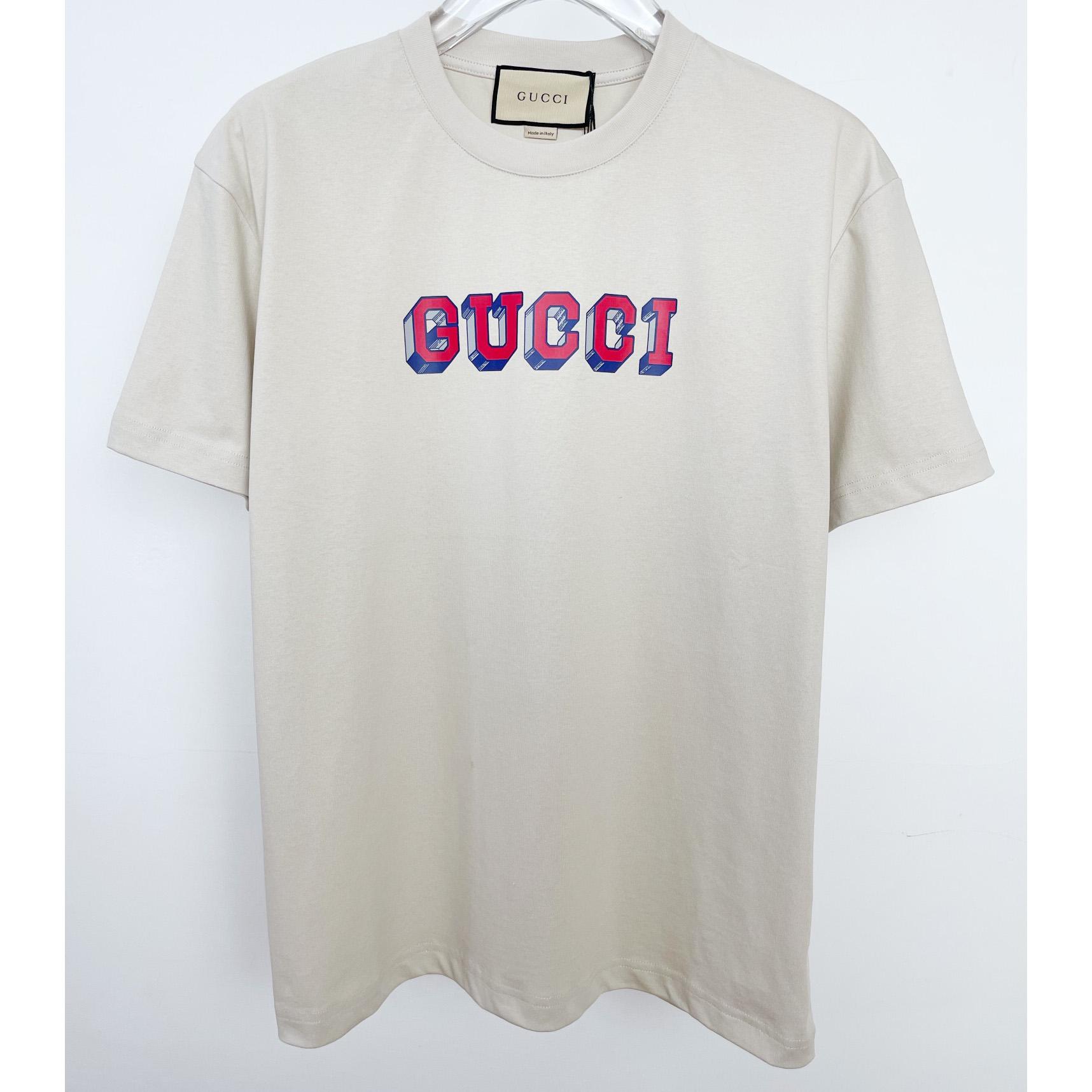 Gucci Logo-print Cotton T-shirt - EUR FASHION