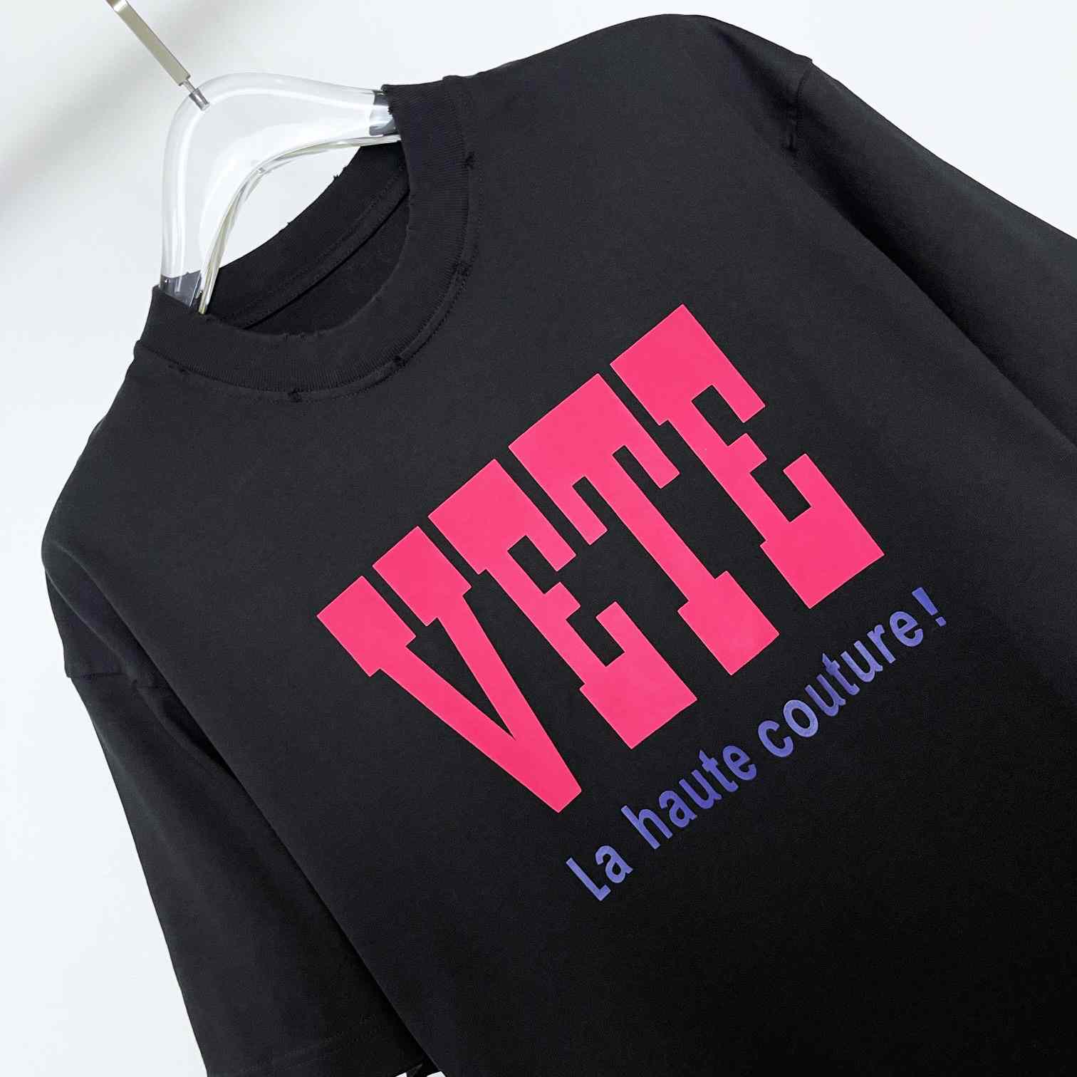 Vetements Black 'La Haute Couture' T-Shirt - EUR FASHION