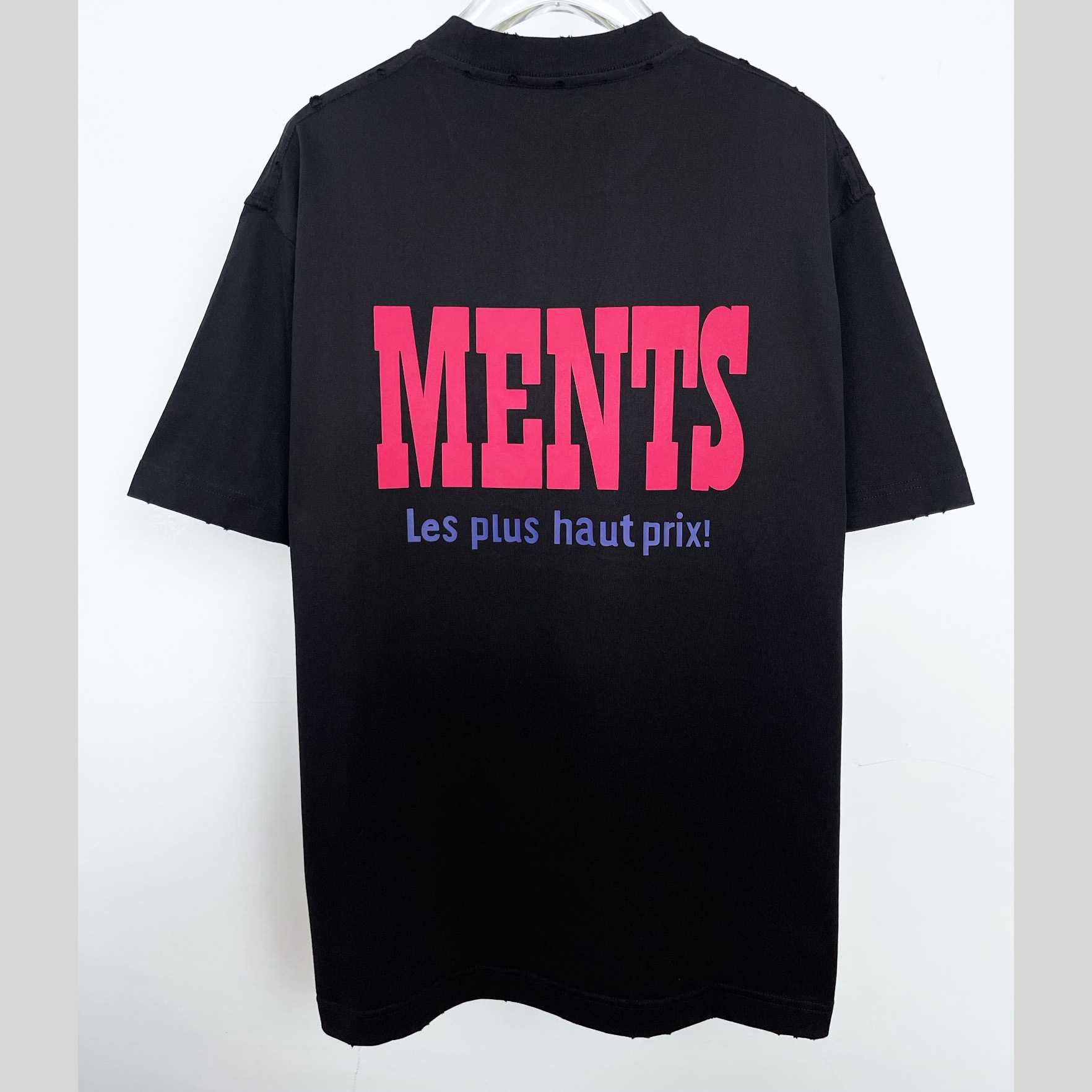 Vetements Black 'La Haute Couture' T-Shirt - EUR FASHION