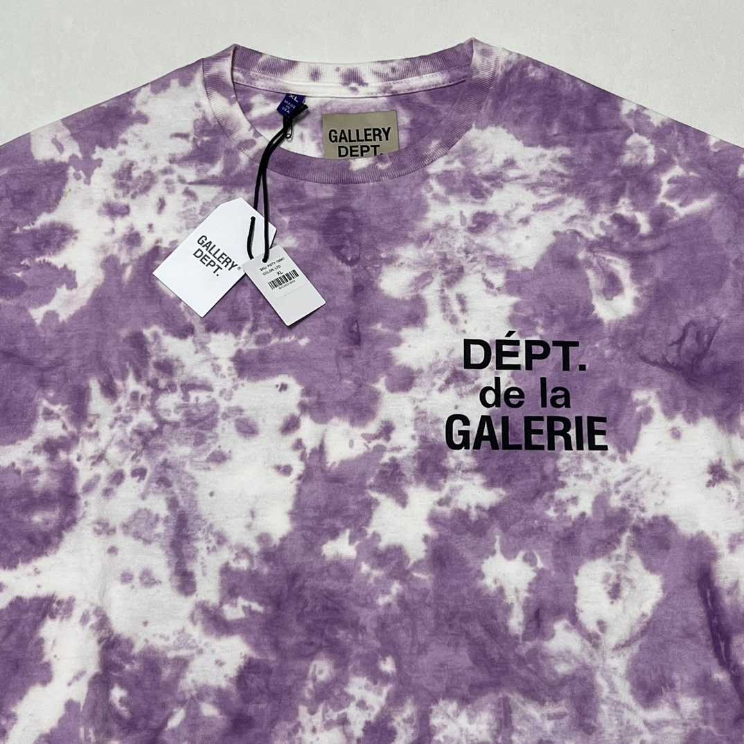 Gallery Dept. Tie-Dyed Logo-Print Cotton T-Shirt  - EUR FASHION