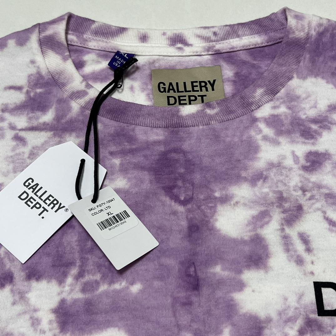 Gallery Dept. Tie-Dyed Logo-Print Cotton T-Shirt  - EUR FASHION