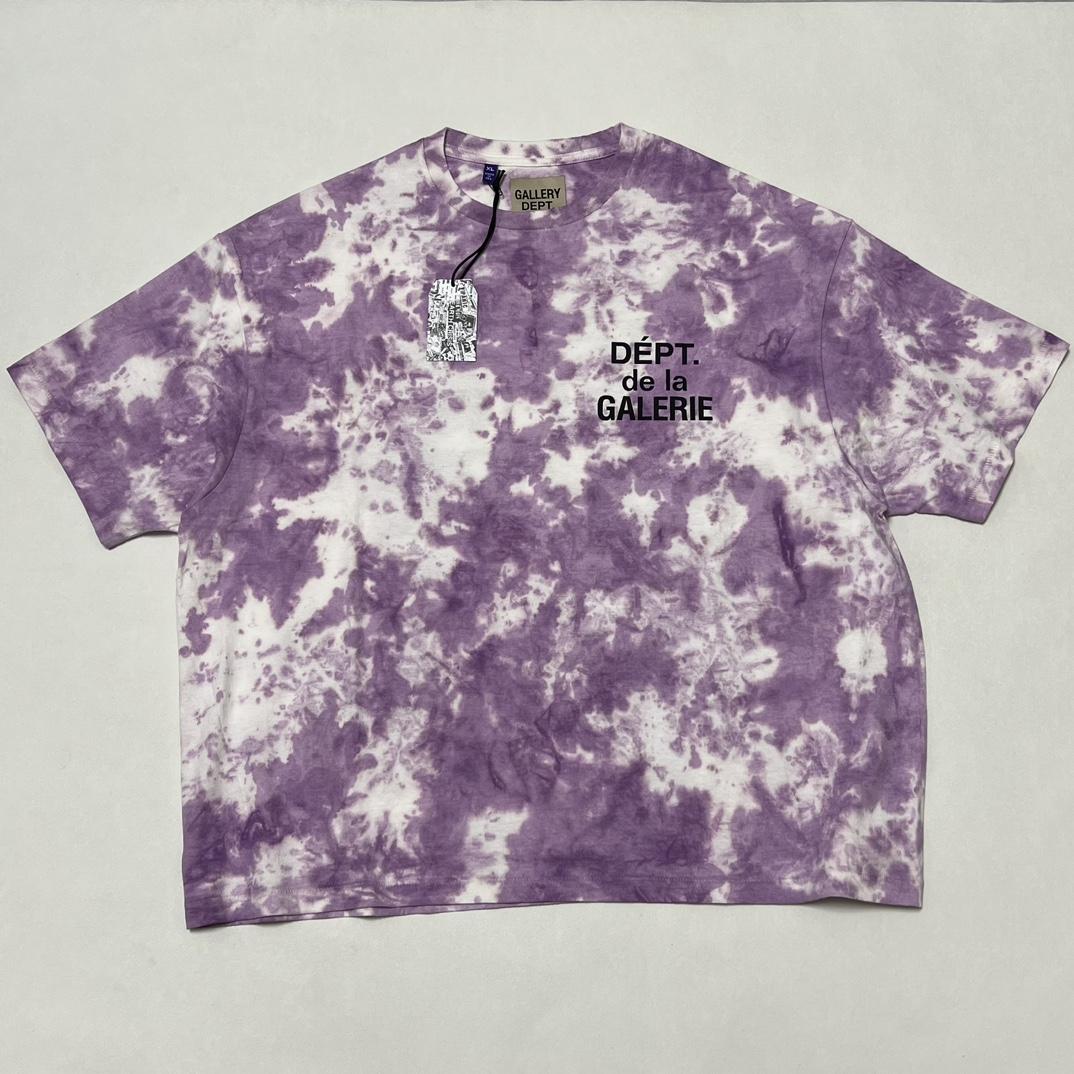 Gallery Dept. Tie-Dyed Logo-Print Cotton T-Shirt  - EUR FASHION