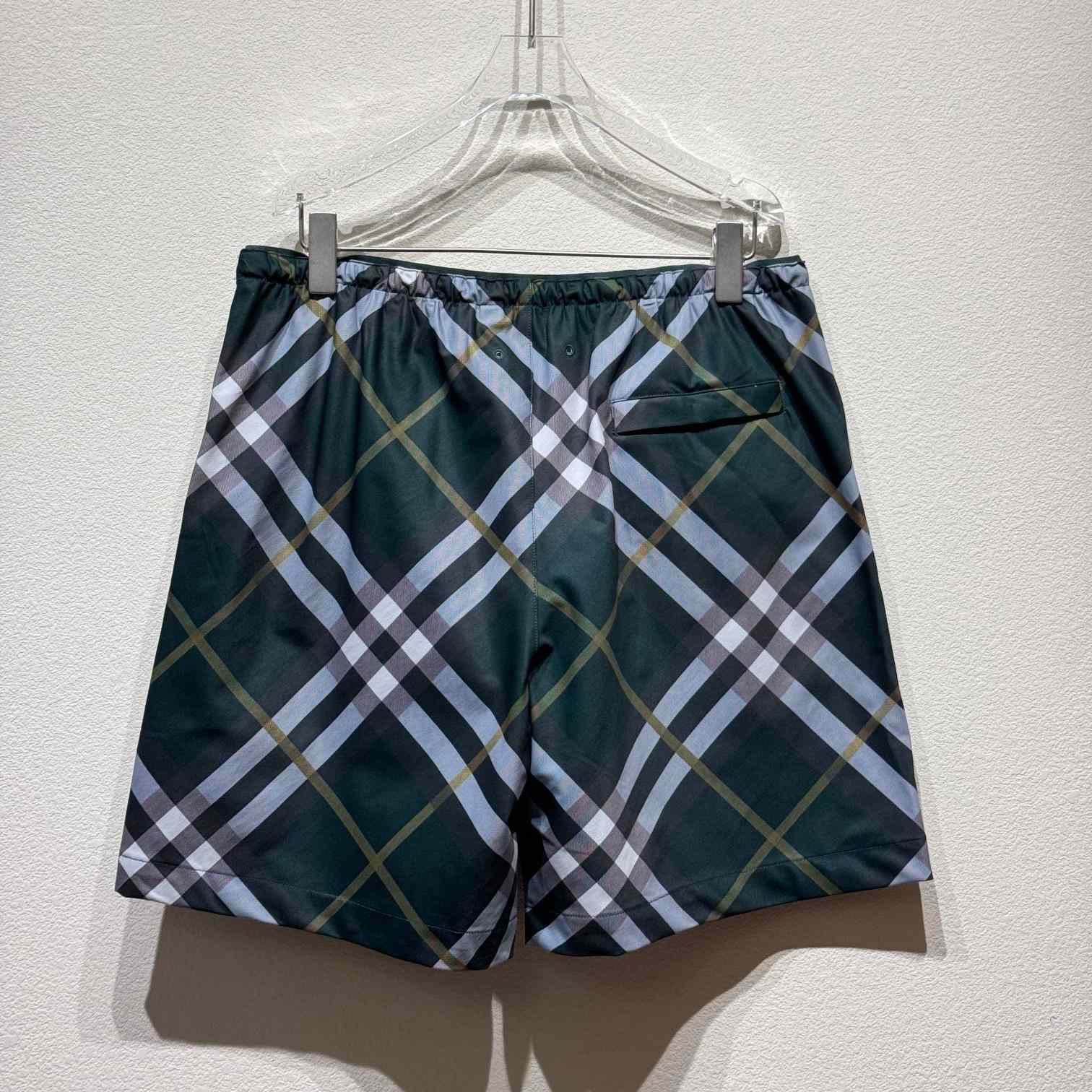 Burberry Green Check Swim Shorts - EUR FASHION