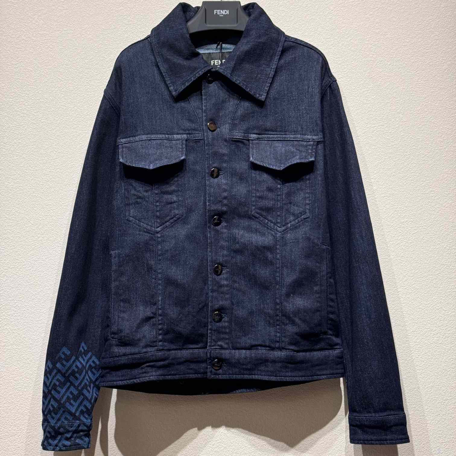 Fendi Blue Denim Jacket - EUR FASHION