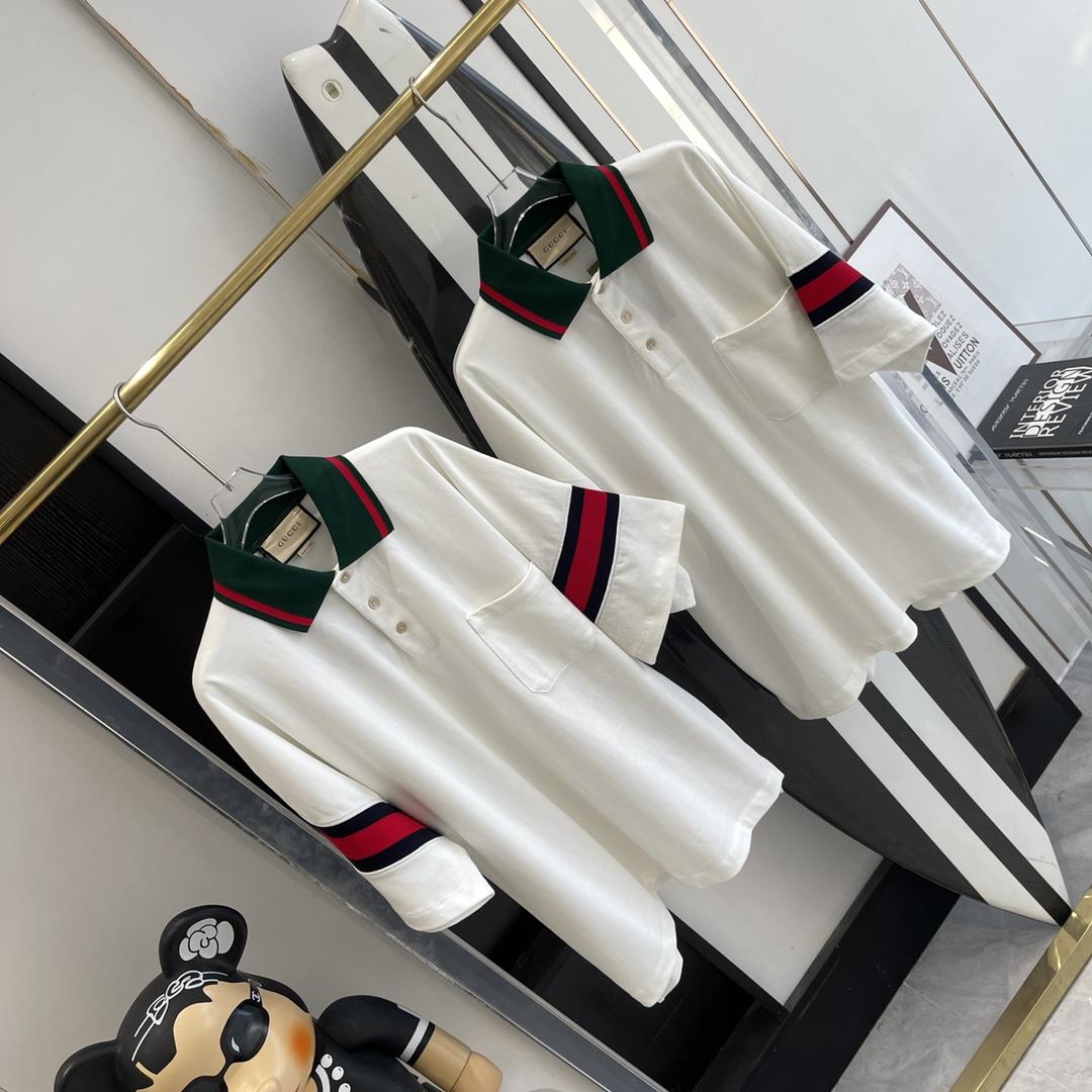 Gucci Cotton Jersey Polo With Web - EUR FASHION