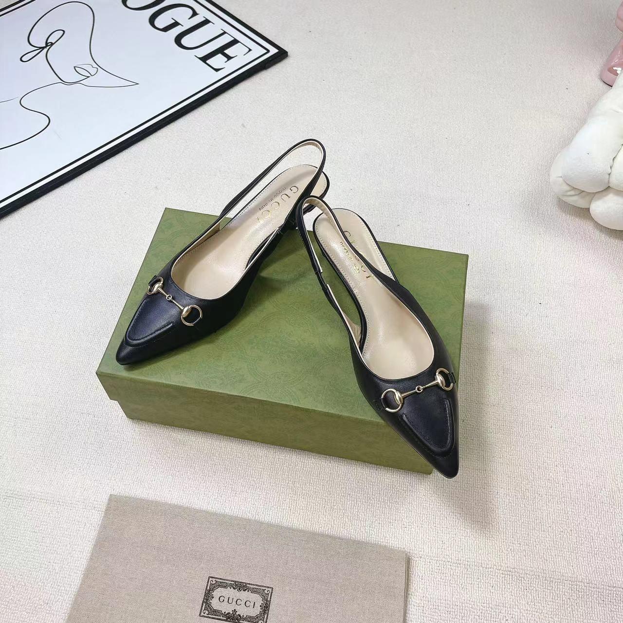 Gucci Women's Horsebit Slingback Pump - EUR FASHION